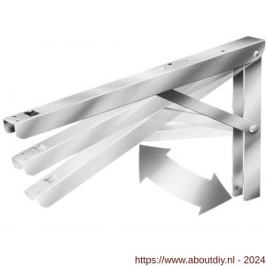 Vormann plankdrager verstelbaar 300x200 mm RVS - A51000023 - afbeelding 1