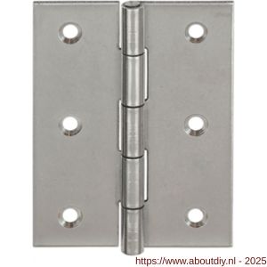 Vormann scharnier 80x58 mm RVS - A51000128 - afbeelding 1