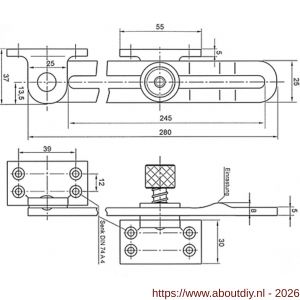 S&B 122065.0 raamuitzetter schaar nummer 2065 RVS 1.4301 - A40615194 - afbeelding 2