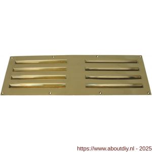 S&B 275300.4 tegenplaat voor schuifrooster 270300 360x120 mm messing gepolijst - A40615227 - afbeelding 1