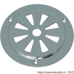 S&B 277100.4 tegenplaat voor ventilatierozet rond 200 mm messing gepolijst - A40615228 - afbeelding 1