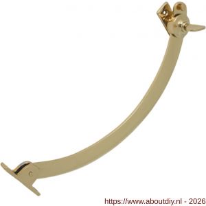 S&B 320100.4 raam- en luikuitzetter gebogen messing gepolijst - A40615198 - afbeelding 1