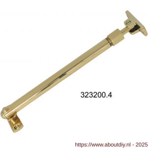 S&B 323200.6 telescopische raamuitzetter verstelbaar 220-350 mm messing gepolijst chroom - A40615215 - afbeelding 1