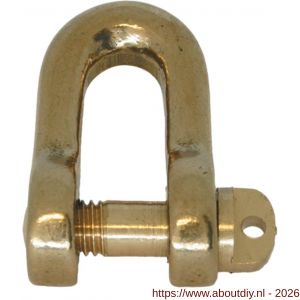 S&B 460230.1 harpsluiting D 1/8 inch 3 mm beugeldikte messing gepolijst - A40615244 - afbeelding 1