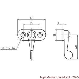 S&B 561000.4 knevelsluiting messing gepolijst - A40615016 - afbeelding 2