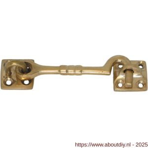 S&B 255601.1 kajuithaak 10 inch 250 mm met tegenplaat messing gerold - A40615033 - afbeelding 1