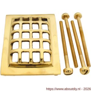 S&B TS-970.4 deurspion luikje 97x73 mm kompleet messing gepolijstl - A40615157 - afbeelding 1