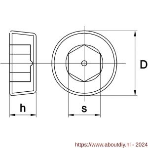 Kobout 5906ZW014BSP afdichtstop met binnenzeskant en conische pijpschroefdraad DIN 906 5.8 onbehandeld staal R 1/4 - A50460723 - afbeelding 1
