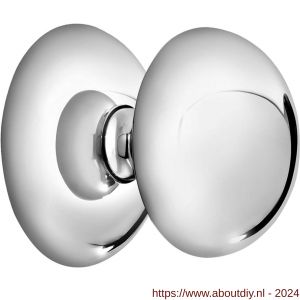 Mandelli1953 0284 deurknop op rozet chroom - A21013419 - afbeelding 1