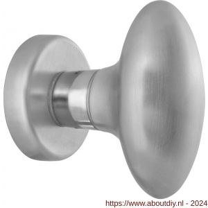 Mandelli1953 744 deurknop op rozet satinchroom mat chroom - A21013665 - afbeelding 1