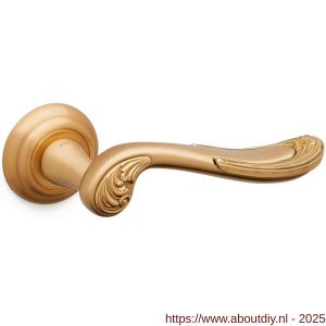 Mandelli1953 1021 Lord deurkruk op rozet 51x12 mm mat messing-messing gepolijst - A21014492 - afbeelding 1