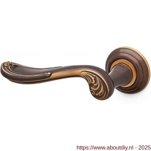 Mandelli1953 1021L Lord deurkruk gatdeel op rozet 51x12 mm linkswijzend brons - A21015239 - afbeelding 1
