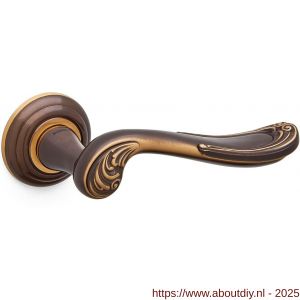Mandelli1953 1021R Lord deurkruk gatdeel op rozet 51x12 mm rechtswijzend brons - A21015240 - afbeelding 1