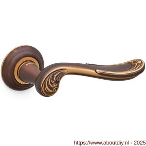 Mandelli1953 1021R Lord deurkruk gatdeel op rozet 51x12 mm rechtswijzend mat brons - A21015248 - afbeelding 1