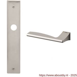 Mandelli1953 1030L PC85 Link deurkruk gatdeel linkswijzend op langschild 240x40 mm PC85 mat nikkel - A21016382 - afbeelding 1