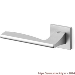 Mandelli1953 1031L Link deurkruk gatdeel op rozet 50x50x6 mm linkswijzend mat chroom - A21009613 - afbeelding 1