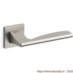 Mandelli1953 1031R Link deurkruk gatdeel op rozet 50x50x6 mm rechtswijzend mat nikkel - A21009622 - afbeelding 1