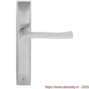 Mandelli1953 1070 WC55/8 Ola deurkruk op langschild 240x40 mm WC55/8 mat chroom - A21014382 - afbeelding 1