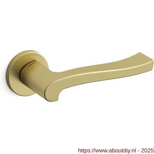 Mandelli1953 1071 Ola deurkruk op rozet 51x6 mm mat messing - A21009033 - afbeelding 1