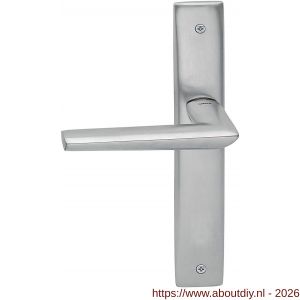 Mandelli1953 1080L PC55 Isi deurkruk gatdeel op langschild 240x40 mm PC55 linkswijzend mat chroom - A21016046 - afbeelding 1