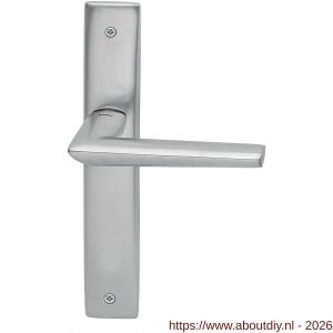 Mandelli1953 1080R blind Isi deurkruk gatdeel op langschild 240x40 mm blind rechtswijzend mat chroom - A21016050 - afbeelding 1