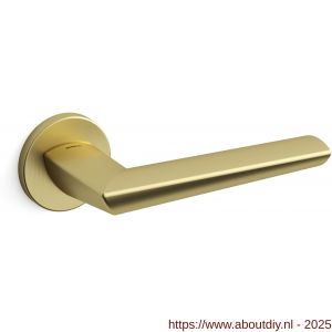 Mandelli1953 1081 Isi deurkruk op rozet 51x6 mm mat messing - A21009038 - afbeelding 1