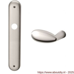 Mandelli1953 1090L PC72 Led deurkruk gatdeel linkswijzend op langschild 238x40 mm PC72 mat nikkel - A21016367 - afbeelding 1