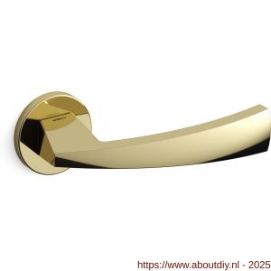 Mandelli1953 1131 Mitos deurkruk op rozet 51x6 mm messing gepolijst - A21009047 - afbeelding 1