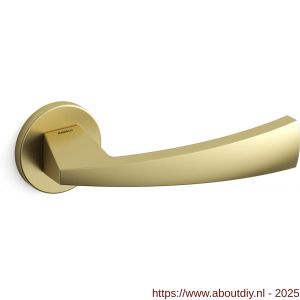 Mandelli1953 1131 Mitos deurkruk op rozet 51x6 mm mat messing - A21009046 - afbeelding 1