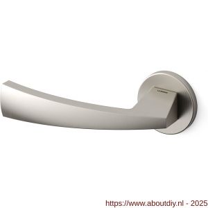 Mandelli1953 1131L Mitos deurkruk gatdeel op rozet 51x6 mm linkswijzend mat nikkel - A21009655 - afbeelding 1