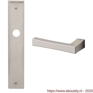 Mandelli1953 1160L PC72 Telis deurkruk gatdeel op langschild 240x40 mm PC72 linkswijzend mat nikkel - A21016423 - afbeelding 1