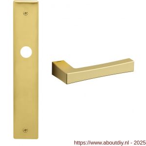 Mandelli1953 1160R blind Telis deurkruk gatdeel op langschild 240x40 mm blind rechtswijzend mat messing - A21015450 - afbeelding 1