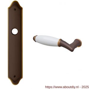 Mandelli1953 1200L BB56 Melody deurkruk gatdeel linkswijzend op langschild BB56 mat brons - A21018854 - afbeelding 1