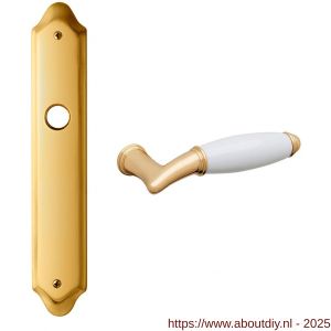 Mandelli1953 1200R PC72 Melody deurkruk gatdeel rechtswijzend op langschild PC72 messing gepolijst - A21018914 - afbeelding 1