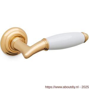 Mandelli1953 1201 Melody deurkruk op rozet 51x12 mm 24k goud - A21014482 - afbeelding 1