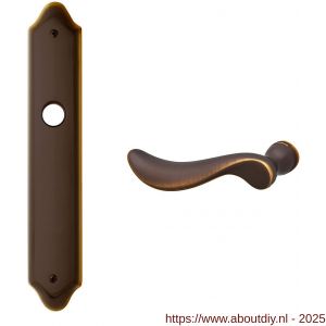 Mandelli1953 1210L PC92 Norma deurkruk gatdeel linkswijzend op langschild PC92 mat brons - A21019009 - afbeelding 1