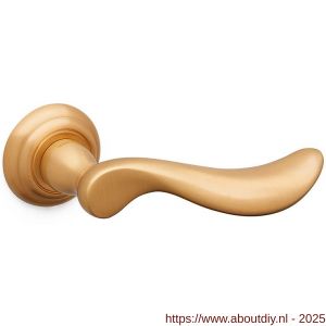Mandelli1953 1211 Norma deurkruk op rozet 51x12 mm mat messing - A21014478 - afbeelding 1