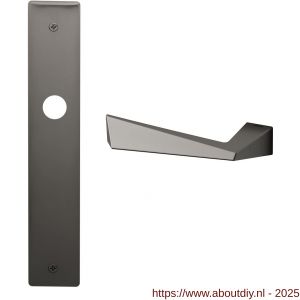Mandelli1953 1250L PC55 Piramid deurkruk gatdeel linkswijzend op langschild 240x40 mm PC55 grafiet - A21015724 - afbeelding 1