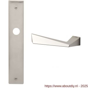 Mandelli1953 1250L PC72 Piramid deurkruk gatdeel op langschild 240x40 mm PC72 linkswijzend mat nikkel - A21016409 - afbeelding 1