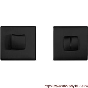 Mandelli1953 1291/115RFV toiletgarnituur vierkant mat zwart - A21011733 - afbeelding 1