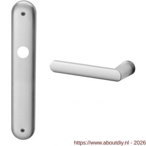 Mandelli1953 1300L blind Zante deurkruk gatdeel op langschild 238x40 mm blind linkswijzend mat chroom - A21016127 - afbeelding 1