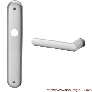 Mandelli1953 1300L PC72 Zante deurkruk gatdeel linkswijzend op langschild 238x40 mm PC72 mat chroom - A21016131 - afbeelding 1