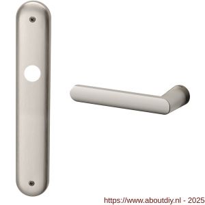 Mandelli1953 1300L PC85 Zante deurkruk gatdeel linkswijzend op langschild 238x40 mm PC85 mat nikkel - A21016438 - afbeelding 1