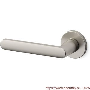 Mandelli1953 1301L Zante deurkruk gatdeel op rozet 51x6 mm linkswijzend mat nikkel - A21009700 - afbeelding 1