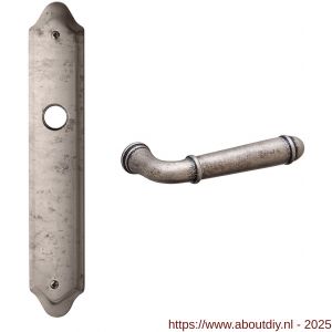 Mandelli1953 1340 Hartu deurkruk op langschild 260x47 mm blind antiek chroom - A21014168 - afbeelding 1