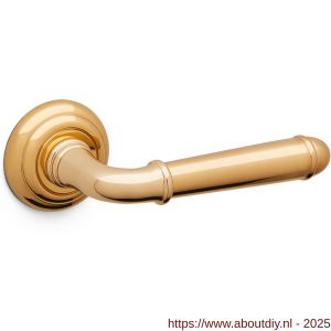 Mandelli1953 1341 Hartù deurkruk op rozet 51x12 mm messing gepolijst - A21014494 - afbeelding 1