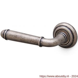 Mandelli1953 1341L Hartù deurkruk gatdeel op rozet 51x12 mm linkswijzend antiek chroom - A21015267 - afbeelding 1