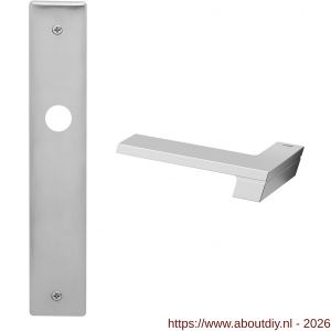 Mandelli1953 1370L BB56 Jet deurkruk gatdeel op langschild 240x40 mm BB56 linkswijzend mat chroom - A21016058 - afbeelding 1