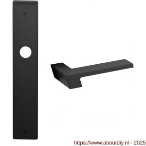 Mandelli1953 1370R PC92 Jet deurkruk gatdeel rechtswijzend op langschild 240x40 mm PC92 mat zwart - A21015762 - afbeelding 1