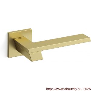 Mandelli1953 1371 Jet deurkruk op rozet 50x50x6 mm mat messing - A21009073 - afbeelding 1